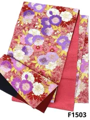 袋帯 正絹 振袖 豪華 桜 ロングサイズ F1503