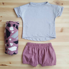 《COODO》オーバーサイズ　Tシャツ ／ OVERSIZED T-SHIRT (62-92)_gray