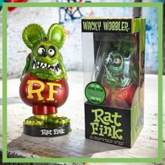 ラットフィンク RATFink ボビングヘッド フィギュア　メタルグリン