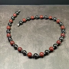 磁気ネックレス おしゃれ 肩こり 血行促進 高級感流れる艶やかな輝きヘマタイト磁気ネック 男女兼用　首こり スポーツ 男性女性 解消グッズ 人気　ねじ式 レス 天然石 血行改善コリブレス 磁器 健康アクセサリー パワーストーン ヘマタイト天然石 ダイエット