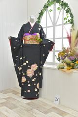(あ733)ペパーミントブルー アンティーク振袖㊗️金駒刺繍 個性派✨帯セット キモノスタイル -M- - メルカリShops