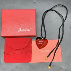 P409　未使用保管品 Baccarat バカラ ハート型 ビジュー クリスタル アクセサリー ペンダント チョーカー 化粧箱付き 正規品 P409 未使用保管品 Baccarat バカラ ハート型 ビジュー クリスタル