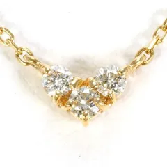 4℃　K10PG　ネックレス　necklace　ダイヤ　総重量約1.2g　約40cm