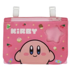 ☆ 星のカービィピンク ☆ キャラクター 窓付きポケットポーチ 移動ポケット 女の子 ポケットポーチ キャラクター グッズ すみっコぐらし ティッシュケース ポケットティッシュ クリップ ポケット ポーチ 幼稚園 園児 女児 かわいい おしゃれ