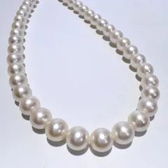 SV 天然 AKOYA アコヤ パール ネックレス 本真珠 ホワイト 925 52cm P7-7.5mm 40.3g レディース アクセサリー 未使用品 aua36365r60813