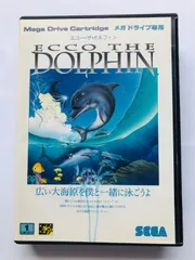 メガドライブ専用ソフト　エコー・ザ・ドルフィン2　当時のチラシやハガキ付き エコー・ザ・ドルフィン』1993年／メガドライブ - レトロゲーム