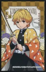 【中古】食玩 ステッカー・シール 我妻善逸(縦) 「鬼滅の刃 デコステッカー ガムつき」