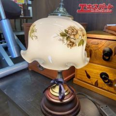 キシマ テーブルランプ 薔薇 ローズ ミルクガラス アンティーク 湘南台