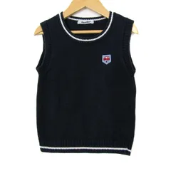 ファミリア ニットベスト トップス キッズ 男の子用 100サイズ ネイビー×ホワイト Familiar 【中古】