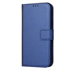 Xperia 10 IV ケース 手帳 SO-52C SOG07 エクスペリア10 マーク4  チェックレザー シンプル 手帳 ケース 【Color】 ブルー