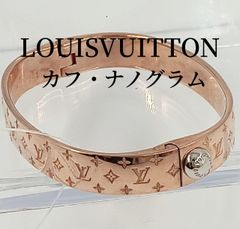 Louis Vuitton  カフ･ナノグラム　M00253 LE0118　ブレスレット　腕輪　アクセサリー　ピンク　ゴールド　　モノグラム