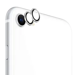 新品 iPhone SE3カメラフィルム アルミ合金＋9H硬度ガラス 0.25mm超薄 Apapeya 型 アイフォン レンズ保護【2022 iPhone SE第3世代カメラカバー】 一体感 レンズ保護ケース 防爆裂 ・スクラッチ防止・露出オーバー防止・高透過