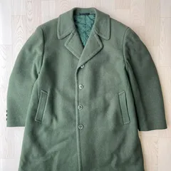 Vintage 緑 ロングコート チェスターコート