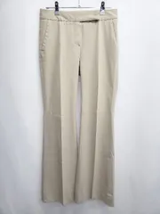 ◇ Θ Theory セオリー センタープレス スラックス パンツ サイズ0 ベージュ レディース E  【1507010009775】