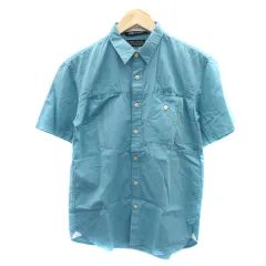 デラックス Deluxe CLOTHING カジュアルシャツ 半袖 M ライトブルー /YK37