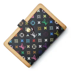 ルイ ヴィトン ポルト モネ ビエ ヴィエノワ がま口 二つ折り財布 モノグラムマルチカラー ノワール ブラック ゴールド金具 M92988 箱付 LOUIS VUITTON（未使用　展示品）