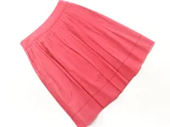 MACKINTOSH PHILOSOPHY マッキントッシュフィロソフィー プリーツ Aライン 台形 スカート size36/赤 ■◇ レディース