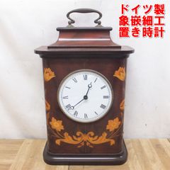 アンティークねじ巻き式大理石置時計（東洋時計、H23cm、W6kg