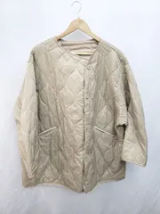 ◇ Birthday room バースデイルーム キルティング ノーカラー 長袖 ブルゾン ジャンパー サイズF ベージュ レディース P  【1405230015708】のサムネイル