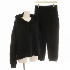 ナイキ NIKE yoga パーカー セットアップ パンツ パイル素材 ルームウェア XL 黒 ブラック /☆Gのサムネイル