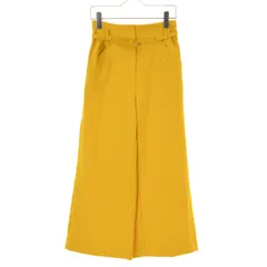 【PLS+T】12-8206006 リネンブレンドワイドパンツ