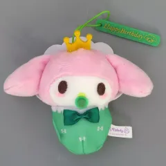 【中古】キーホルダー マイメロディ(G/グリーン) バースデーおくるみマスコット 「マイメロディ」