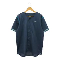 NIKE ナイキ 90's メッシュベースボールTee ベースボールシャツ ポリエステル ネイビー