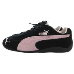 プーマ PUMA スピードキャット スニーカー シューズ スエード 23.5cm 黒 ブラック ピンク 398846 09 /JS