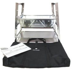 美品 スノーピーク 焚火台SR snow peak ST-021 焚き火台 焚火料理 コンパクト 小型 キャンプ ソロキャンプ BBQ アウトドア フェス E38Z