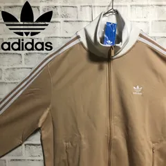 新品2XL⭐️adidas トラックジャケット/ジャージ 刺繍トレファイル ベッケンバウアー ベージュ×白
