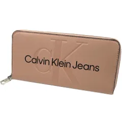 カルバンクライン ジーンズ 長財布 ラウンドファスナー ダスティピンク ブラック CK Calvin Klein JEANS K60K610358TQU