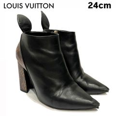 LOUIS VUITTON ルイヴィトン マッチメイクライン アンクルブーツ ショートブーティ モノグラム レディース37ハーフ 24cm