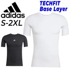 アディダス メンズ 半袖ベースレイヤー adidas テックフィット TECH FIT タイトフィット Tシャツ スポーツ用インナー アンダー 男性 トレーニング スポーツウェア 運動 ブラック 黒 ホワイト 白 トップス  /KSC60