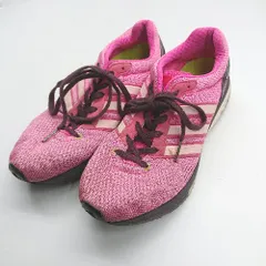 ◇ Θ adidas アディダス Adizero Boston Boost S78214 ローカットスニーカー サイズ23.5 ピンク ブラウン レディース E  【1410100024063】