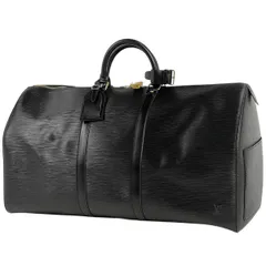 【極美品】　ルイヴィトン　エピ　キーポル55　ボストンバッグ　ブラック　保存袋付 2025年最新】ヴィトン エピ キーポル 黒の人気アイテム - メルカリ