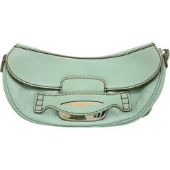 【TOD’S/トッズ】ワンショルダー ショルダーバッグ レザー ミントグリーン革/シルバー金具 レディース 【中古】【真子質店】【GD】