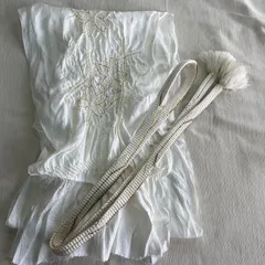 帯揚げ 帯締め セット 白礼装用 冠婚葬祭 女性 婦人 レディース 和装小物 和装 着物 留袖 訪問着 振袖　kimono #きもの猫田 T392