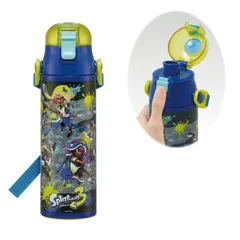 【特価セール】保冷専用 waterbottle 男の子 スポーツボトル 子供に優しい軽量タイプ かわいい スプラトゥーン3 580ml キッズ 直飲み 子供 水筒 こども ステンレス 水瓶 子供用 SDC6N-A スケーター(Skater)