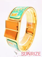 HERMES エルメス ロケ エマイユ ブレスレット GM【T176】