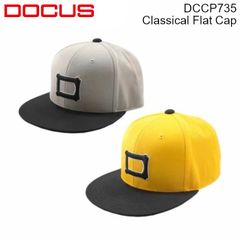 ドゥーカス キャップ 帽子 DCCP735 Classical Flat Cap グレー/イエロー