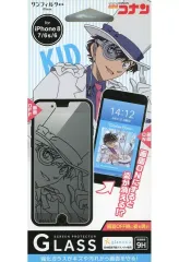 【中古】モバイル雑貨 怪盗キッド iPhone8/7/6s/6対応 強化ガラス 「名探偵コナン」
