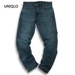 UNIQLO ユニクロ 秋冬 ヒートテック★ USED加工 ウルトラ ストレッチ スリムフィット デニム パンツ ジーンズ Sz.31 メンズ
