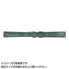  MIMOSA(ミモザ) 時計バンド P型押ワニ 10mm グリーン (美錠:銀) CP-G10のサムネイル