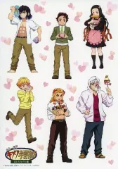 【中古】シール・ステッカー 集合 キメツ学園 バレンタイン イラストステッカー 「鬼滅の刃 鬼滅祭オンライン -アニメ弐周年記念祭-」 ufotable WEBSHOP受注生産限定