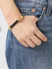 IENA イエナ W.BRITT BAR BRACELET ブレスレット バングル ジュエリー アクセサリー モダン 緑 金色 グリーン ゴールド レディース 通年 ゴーゴー古着久喜倉庫店 No.803のサムネイル
