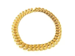 ■美品■ MONET モネ チェーン ネックレス チョーカー アクセサリー レディース ゴールド系 DH9061