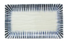 新品 皿 魚 長方形 焼き魚 焼き物皿 横幅約22×奥行き13cm 長角皿 電子レンジ 長皿 食洗機対応 呉須十草 日本製 美濃焼 132-8043
