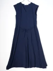 KALLMEYER/カルメイヤー】定価約8万 プリーツワンピース ネイビー S