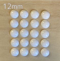 12mm デカールアイ　作製用　土台　10ペア