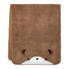 りぶはあと ヘアドライタオル アニマルきゅうそくタオル カワウソ (全長約100cm) 吸水速乾 やわらかい 17811-32 1